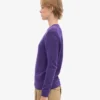 Suéter clásico de lana merino para mujer - Violeta ultra