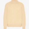 Suéter de cuello alto de lana merino - Amarillo suave
