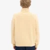 Suéter de cuello alto de lana merino - Amarillo suave