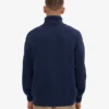 Suéter de cuello alto de lana merino - Azul marino