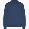 Suéter de cuello alto de lana merino - Azul petróleo