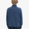 Suéter de cuello alto de lana merino - Azul petróleo