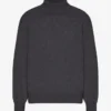 Suéter de cuello alto de lana merino - Gris lava
