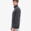 Suéter de cuello alto de lana merino - Gris lava