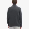 Suéter de cuello alto de lana merino - Gris lava