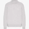 Suéter de cuello alto de lana merino - Mezcla de nieve