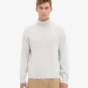 Suéter de cuello alto de lana merino - Mezcla de nieve