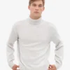 Suéter de cuello alto de lana merino - Mezcla de nieve