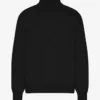 Suéter de cuello alto de lana merino - Negro intenso