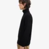 Suéter de cuello alto de lana merino - Negro intenso