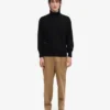 Suéter de cuello alto de lana merino - Negro intenso