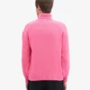 Suéter de cuello alto de lana merino - Rosa chicle