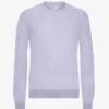 Suéter de cuello redondo de lana merino ligera - Lavanda suave