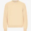 Suéter de cuello redondo oversize de lana merino - Amarillo suave