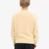 Suéter de cuello redondo oversize de lana merino - Amarillo suave