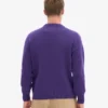Suéter de cuello redondo oversize de lana merino - Ultra violeta