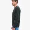 Suéter de cuello redondo oversize de lana merino - Verde cazador