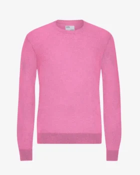 Suéter de lana merino claro - Rosa chicle