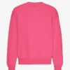 Suéter orgánico de cuello redondo extragrande - Rosa chicle