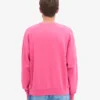 Suéter orgánico de cuello redondo extragrande - Rosa chicle