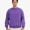 Suéter orgánico de cuello redondo extragrande - Ultravioleta