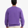 Suéter orgánico de cuello redondo extragrande - Ultravioleta