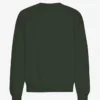 Suéter orgánico de cuello redondo extragrande - Verde cazador
