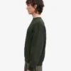 Suéter orgánico de cuello redondo extragrande - Verde cazador