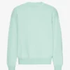 Suéter orgánico de cuello redondo oversize - Azul aguamarina claro