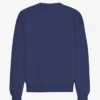 Suéter orgánico de cuello redondo oversize - Azul marino