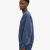 Suéter orgánico de cuello redondo oversize - Azul Neptuno