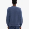 Suéter orgánico de cuello redondo oversize - Azul Neptuno