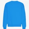 Suéter orgánico de cuello redondo oversize - Azul Pacífico