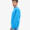 Suéter orgánico de cuello redondo oversize - Azul Pacífico