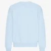 Suéter orgánico de cuello redondo oversize - Azul polar