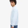 Suéter orgánico de cuello redondo oversize - Azul polar