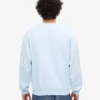 Suéter orgánico de cuello redondo oversize - Azul polar