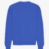 Suéter orgánico de cuello redondo oversize - Azul zafiro