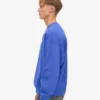 Suéter orgánico de cuello redondo oversize - Azul zafiro