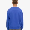 Suéter orgánico de cuello redondo oversize - Azul zafiro