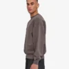 Suéter orgánico de cuello redondo oversize - Barro descolorido