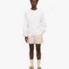 Suéter orgánico de cuello redondo oversize - Blanco óptico