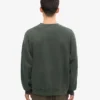 Suéter orgánico de cuello redondo oversize - Bosque de medianoche