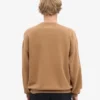 Suéter orgánico de cuello redondo oversize - Camello del Sáhara