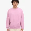 Suéter orgánico de cuello redondo oversize - Flor de cerezo