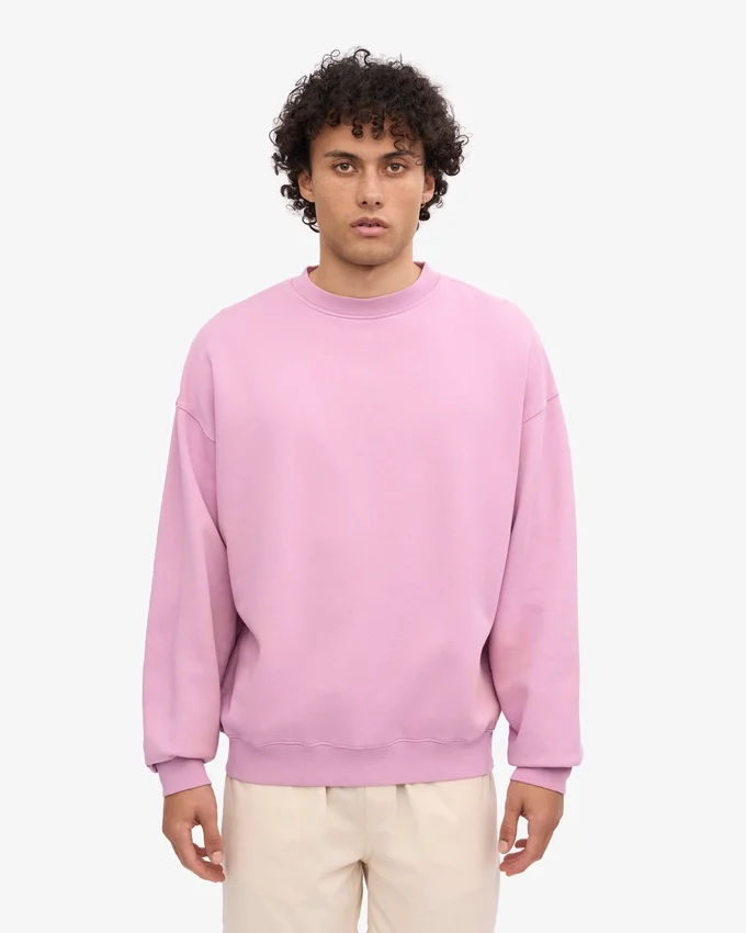 Suéter orgánico de cuello redondo oversize - Flor de cerezo