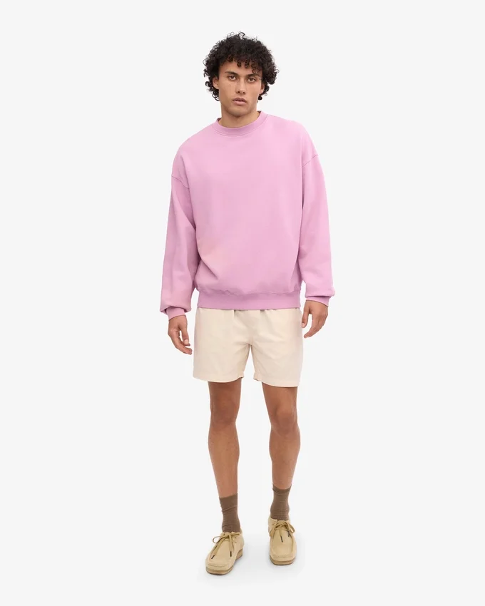 Suéter orgánico de cuello redondo oversize - Flor de cerezo