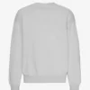 Suéter orgánico de cuello redondo oversize - Gris descolorido