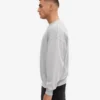 Suéter orgánico de cuello redondo oversize - Gris descolorido