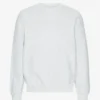 Suéter orgánico de cuello redondo oversize - Mezcla de nieve